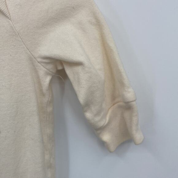Baby Gap Unisex Organic Cotton Off White Sleeper/ Footie Size 0-3 Months - Picture 4 of 9